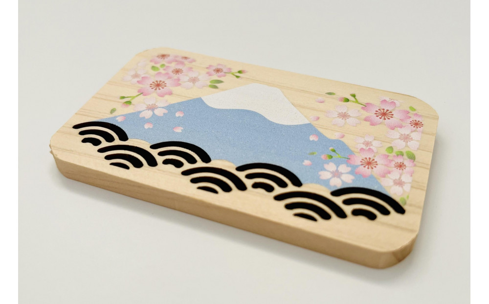 静岡県産ヒノキのマグネット《６種セット》静岡の風景を、ヒノキの香りとともに。□