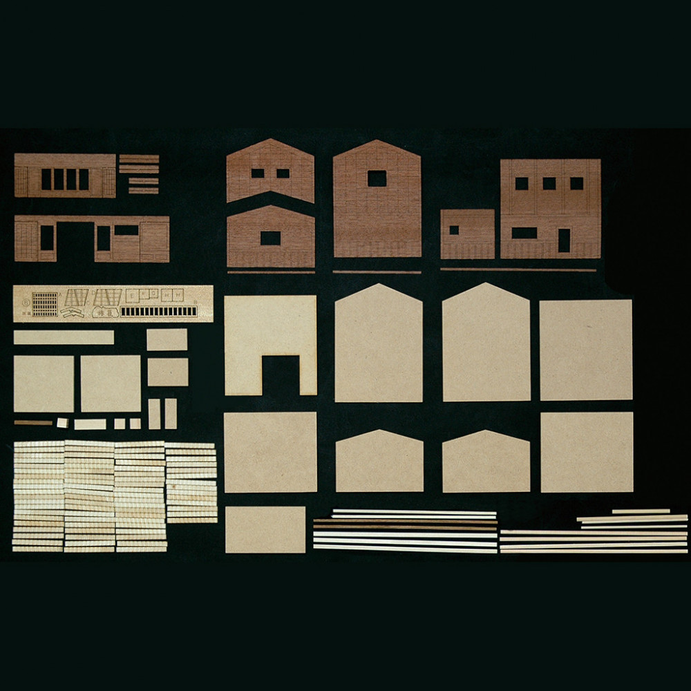 ウッディジョー　ミニ建築No.４ 旅籠（はたご）木製模型キット