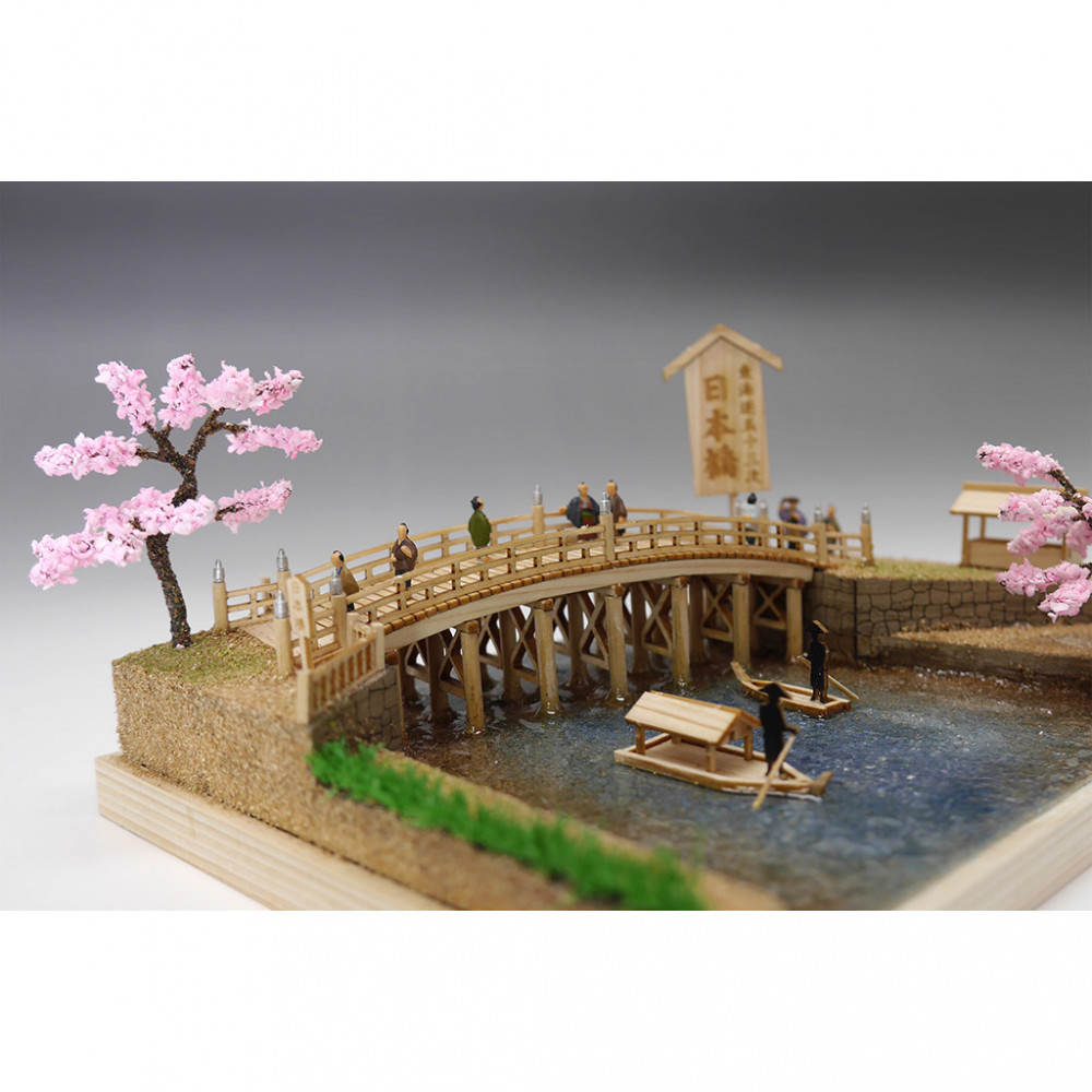ウッディジョー　東海道五十三次シリーズ　日本橋　木製模型キット