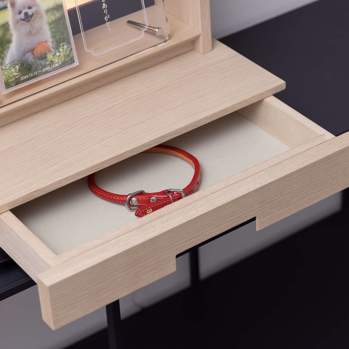 松永工房 MASTER PIECE オフィシャル限定品 メモリアルボックス＆メモリアルプレート ナチュラルカラー×ホワイトカラー ペットのお仏壇 供養 祈り 日本語縦書きメッセージ モダンインテリア シンプルデザイン マスターピース