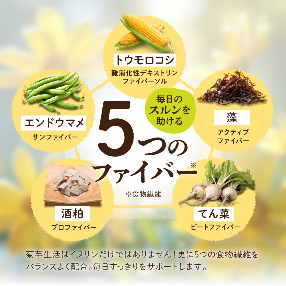 菊芋サプリメント 菊芋生活 国産 イヌリン 食物繊維 サラシア 難消化性デキストリン 240粒入り 30日分