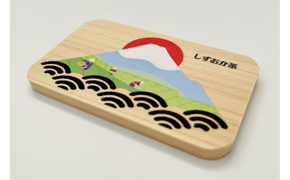 静岡県産ヒノキのマグネット《３種セット》静岡の風景を、ヒノキの香りとともに。□