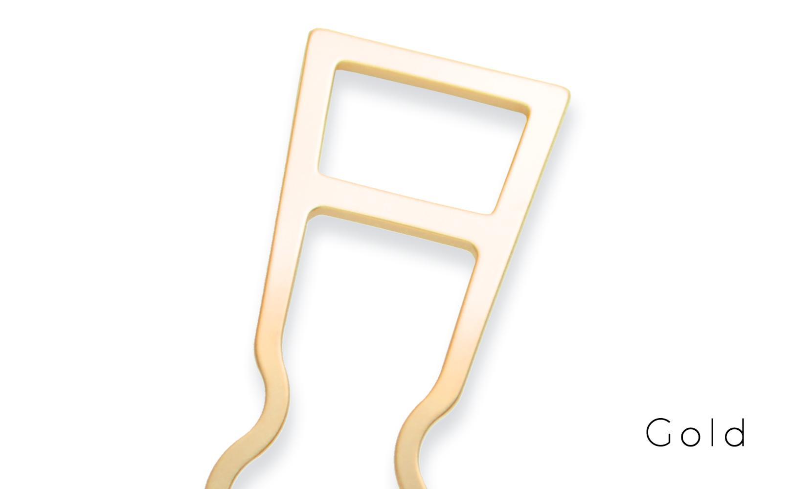 まるでジュエリー☆かんざし　Basic Square　ゴールドメッキ