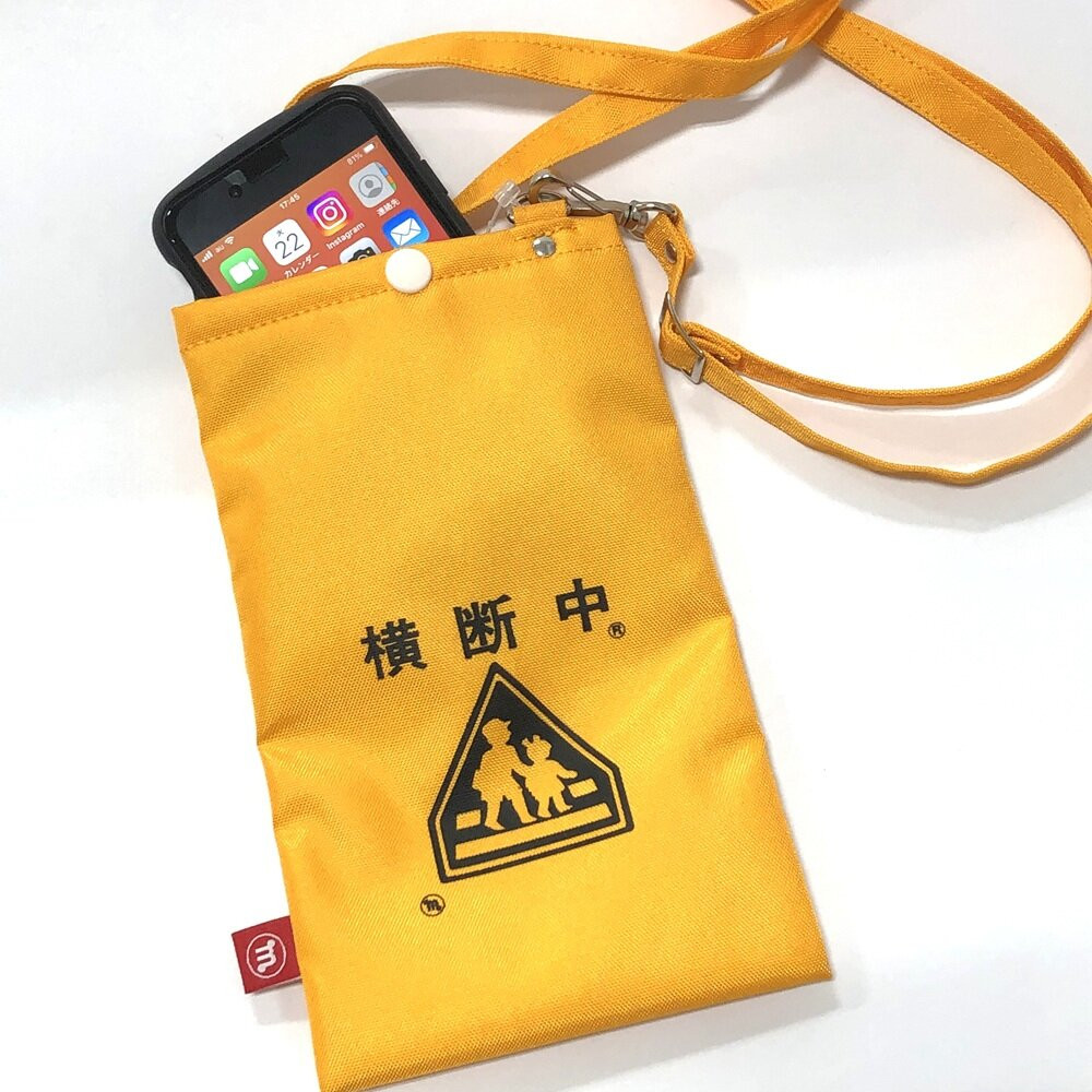 横断バッグ スマホショルダー＜オレンジ＞◆