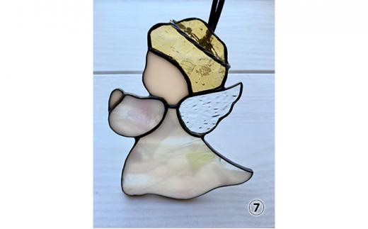 【ステンドグラス】クリスマスオーナメント（07:エンジェル）□