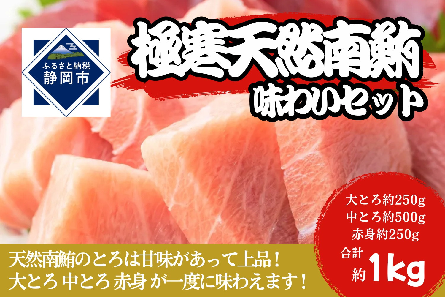 冷凍 鮪 極寒 天然 南鮪 味わいセット（大とろ・中とろ・赤身）静岡市 天然 まぐろ トロ マグロ 厳選 海生水産 海の幸