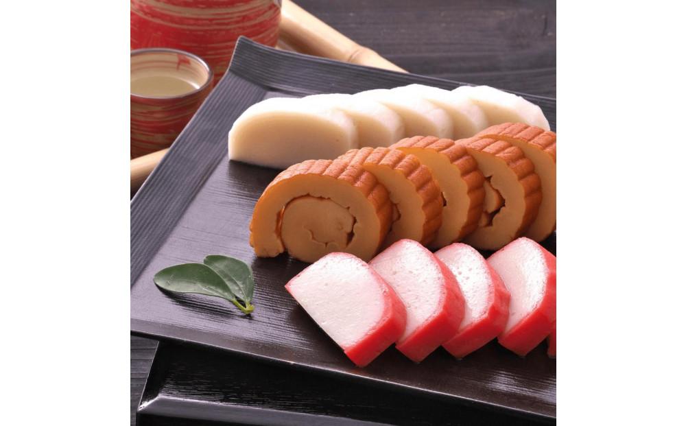 無澱粉ぐち板蒲鉾　結の浜　紅白・伊達巻セット　農林水産大臣賞受賞　お正月、おせちに◆