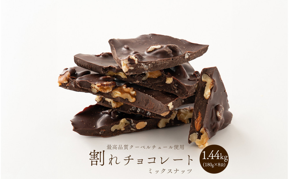 割れチョコミックスナッツ 1.44kg(180g×8袋)