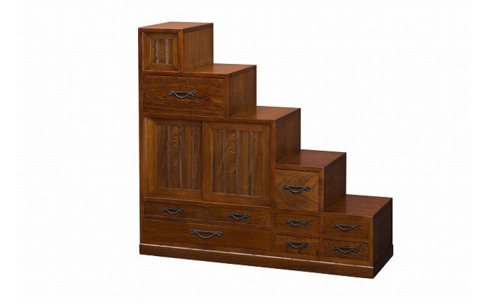 階段タンス　左上がり 【配送不可：沖縄・離島】
