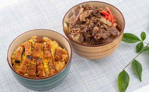 静岡祭丼  おすすめセット A （浜名湖鰻まぶし丼・三ヶ日牛丼 各3食）【配送不可：離島】
