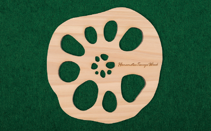 天竜ひのきコースター大・小（レンコン5枚）