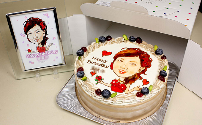 似顔絵ケーキ7号サイズ（人物1人）引換券