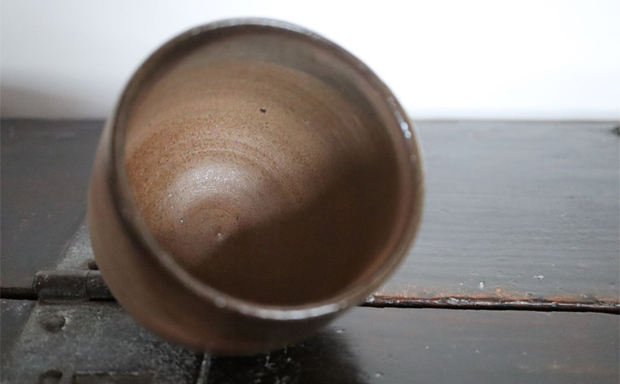 あんじ窯 陶　井口の（ペア）備前丸湯呑 口径7.5cm 高さ8cm