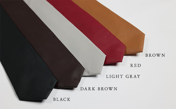 エシカルレザーSobagni ワンタッチエシカルネクタイ ブラック