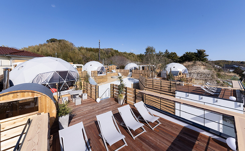 【浜名湖】高級グランピング（ドームテント 1棟）１泊2食付き 宿泊券（最大4名様までご利用可能）