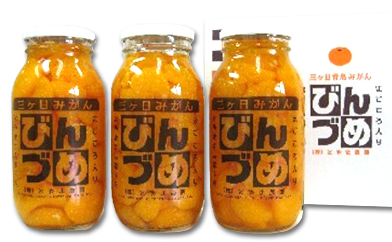 三ヶ日みかん　みかんの瓶詰詰め合わせ3本セット（900g×3本セット）