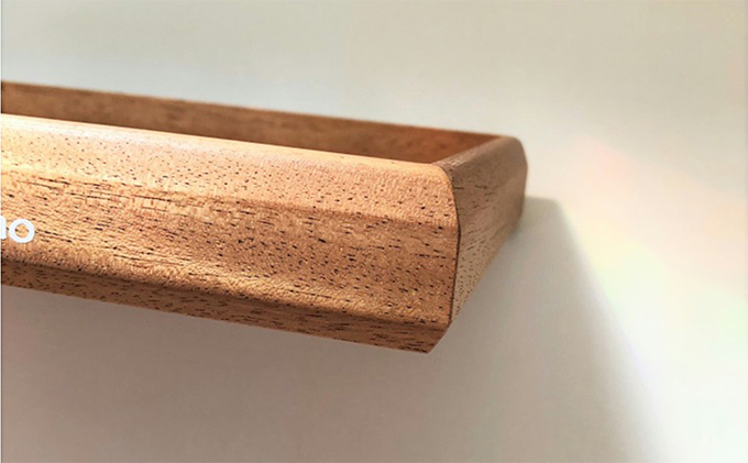 モザイク入り木製トレイ（マホガニー）