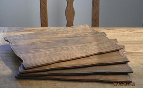 ランチョンマット2枚セット（木工品）【配送不可：北海道・沖縄・離島】