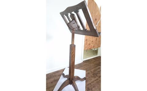 譜面台 中心高さ70cm（木工品・オーク）【配送不可：北海道・沖縄・離島】