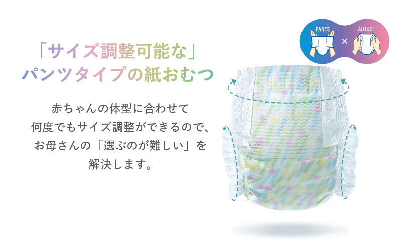【3カ月定期便】 おむつ ミラフィール Mサイズ（6～11kg）1箱