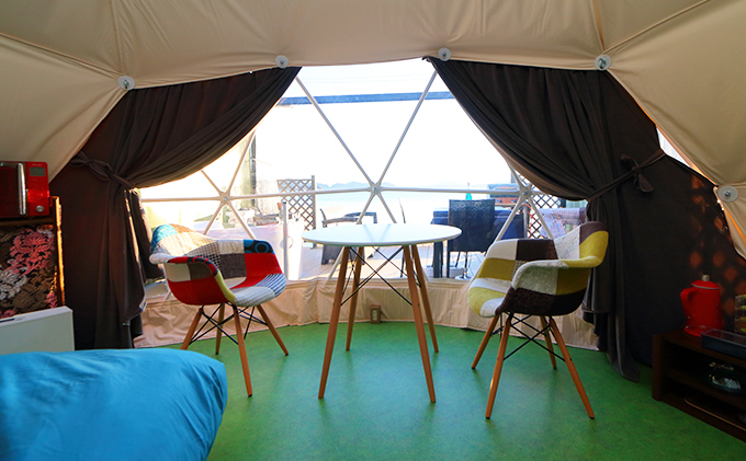 宿泊券 ジャグジー付き レイク グランピング（ペア 宿泊券・1泊2食付）