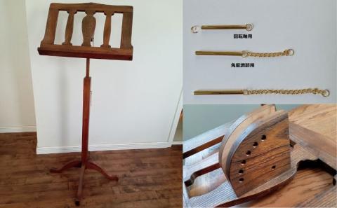 譜面台 中心高さ70cm（木工品・オーク）【配送不可：北海道・沖縄・離島】