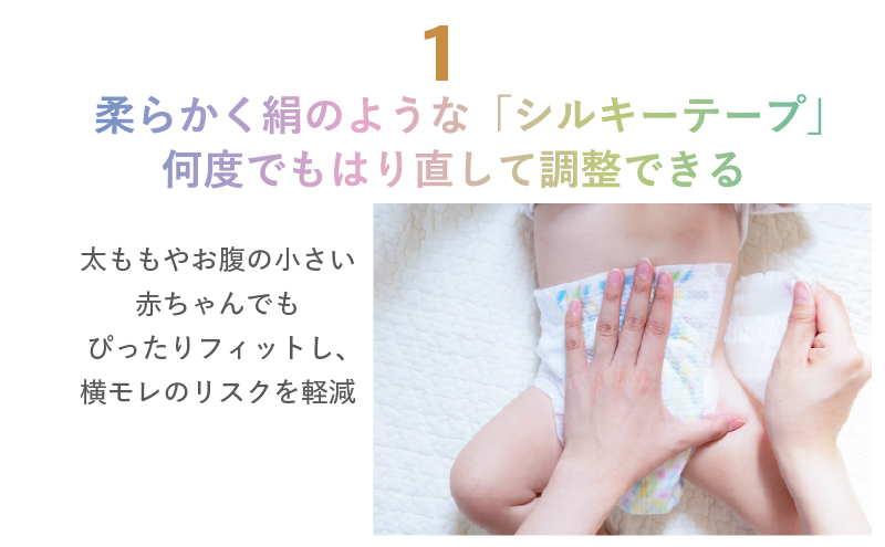 【3カ月定期便】 おむつ ミラフィール Mサイズ（6～11kg）1箱