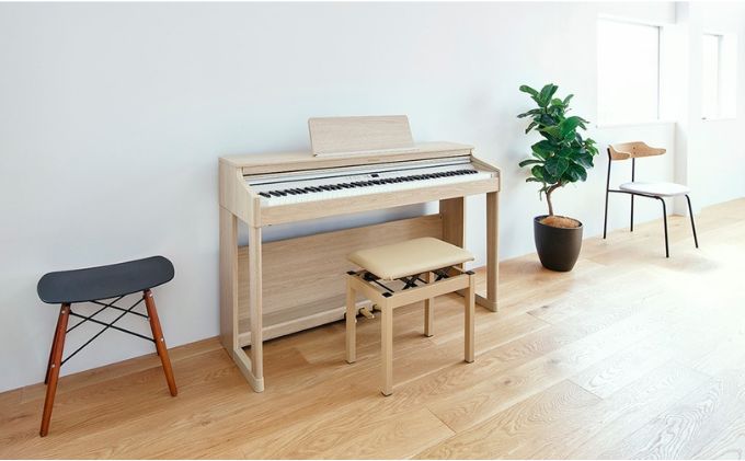 【Roland】電子ピアノRP701/ライトオーク調仕上げ【設置作業付き】【配送不可：北海道/沖縄/離島】