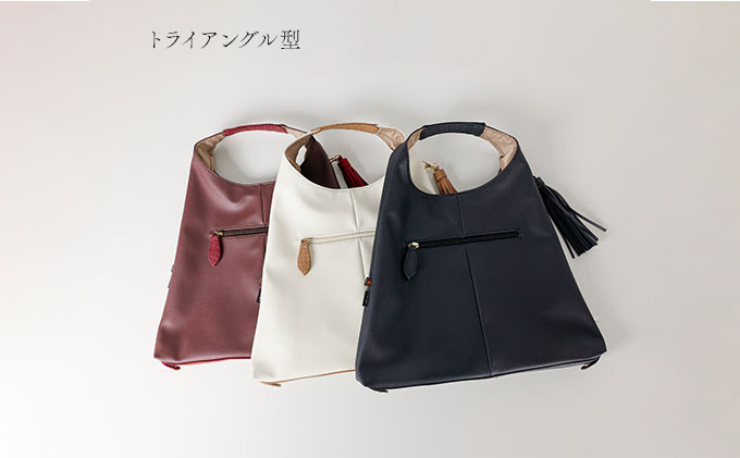 エシカルレザーSobagni ワンハンドル 2WAY バッグ ブラック