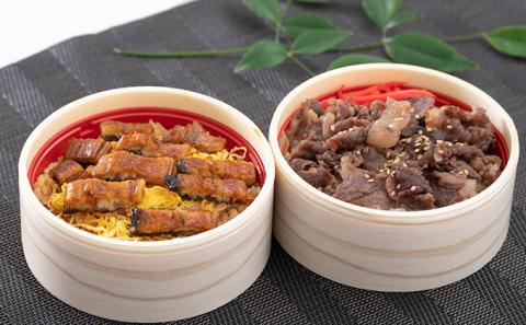 静岡祭丼  おすすめセット A （浜名湖鰻まぶし丼・三ヶ日牛丼 各3食）【配送不可：離島】