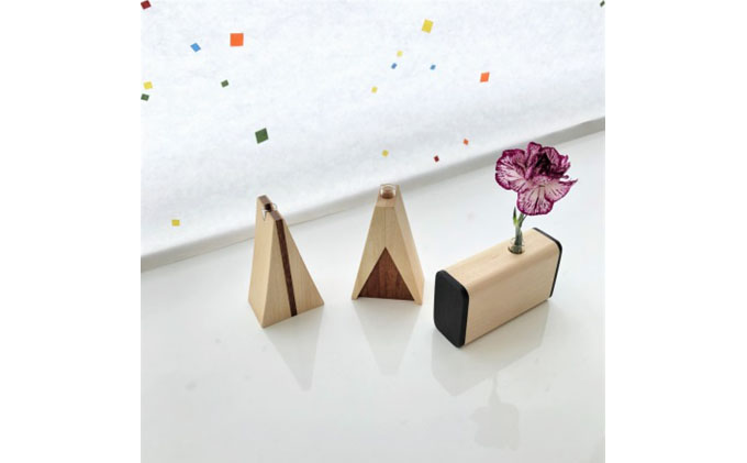 一輪挿し3個＆コースター3枚セット