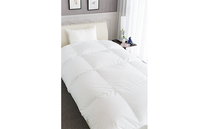 羽毛ふとんシングルハンガリーグースダウン93％【配送不可：離島】