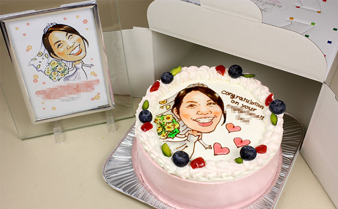 似顔絵ケーキ5号サイズ（人物1人）引換券