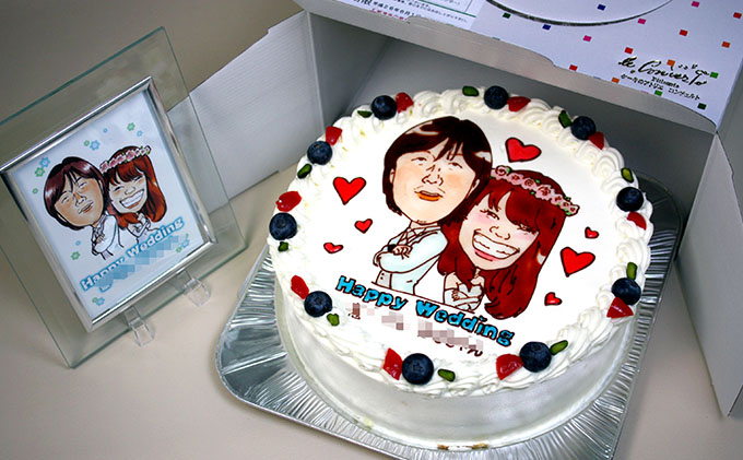 似顔絵ケーキ7号サイズ（人物2人）引換券