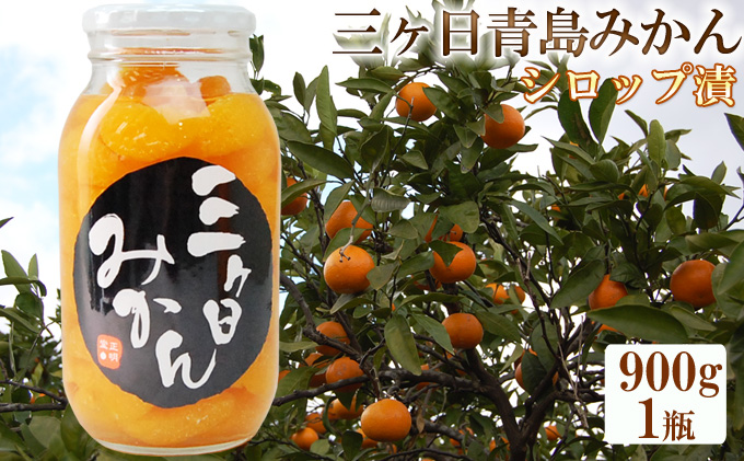 三ヶ日 青島みかん エキストラライト シロップ漬 1本（900g×1本）【配送不可：北海道・沖縄・離島】