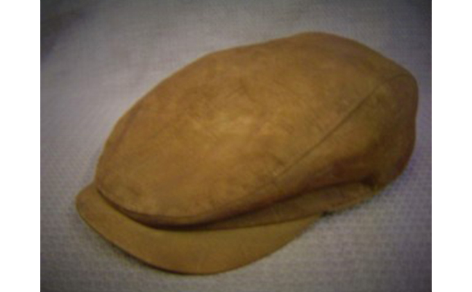 遠州ジャガード織ハンチング（柿渋染め）size：L