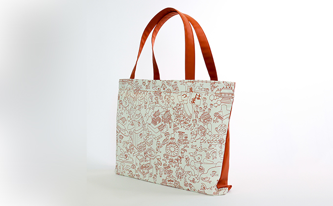 Sobagni　こど持っちバッグ（オレンジ）