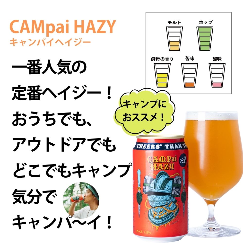 クラフトビール CAMpai HAZY 350ml 24本 お酒 ビール クラフトビール 地ビール Hazy IPA ギフト プレゼント 父の日 母の日 贈り物 キャンプ アウトドア ヘイジー REPUBREW リパブリュー 静岡県三島市