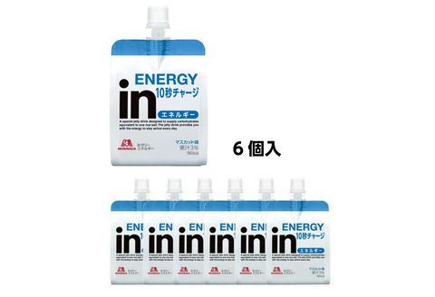 定期便 4回 inゼリー エネルギー 6個入り マスカット 味 180g×6個×4回 インゼリー ゼリー飲料 まとめ買い 森永製菓 栄養補給 10秒チャージ スポーツ エネルギー補給 飲むゼリー 果汁 ビタミンC 小腹 栄養補助食品 非常食 三島市 静岡県