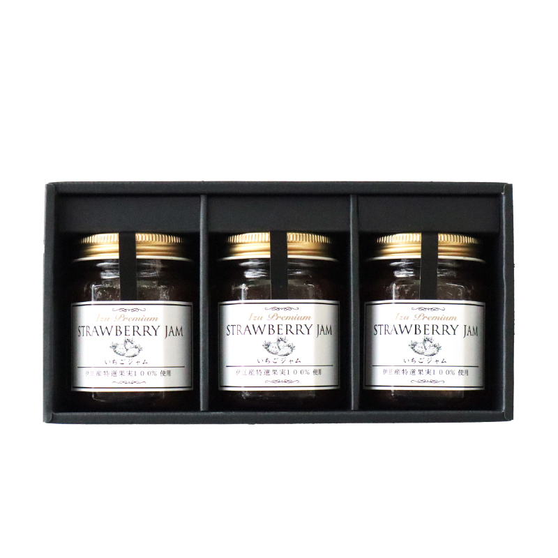 【化粧箱入】 いちごジャム 3甁入り 100g×3甁 いちご 苺 イチゴ ストロベリー フルーツ 苺ジャム 果物 国産 手作り 朝食 パン トースト ヨーグルト 贈答 ギフト agri do 静岡県 三島市