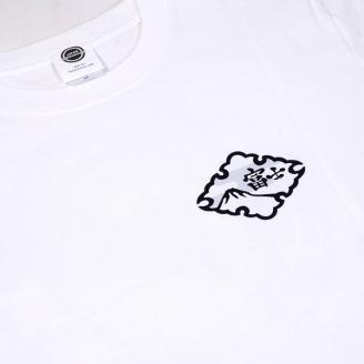 0014-74-06 富士宮市 マンホールTシャツ 波 (白) : Mサイズ