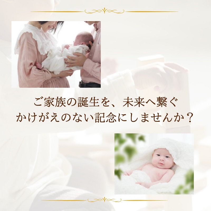 0240-59-01 ｜出産祝い｜名入れ刺繍で誕生日を刻む、高級テディベア