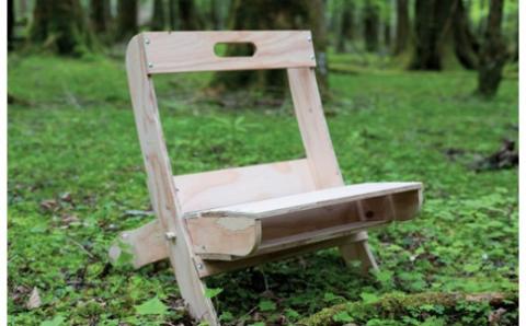 0040-18-03. オリジナルパーツでつくる木製アウトドアチェア　組立キット【名入れ可】