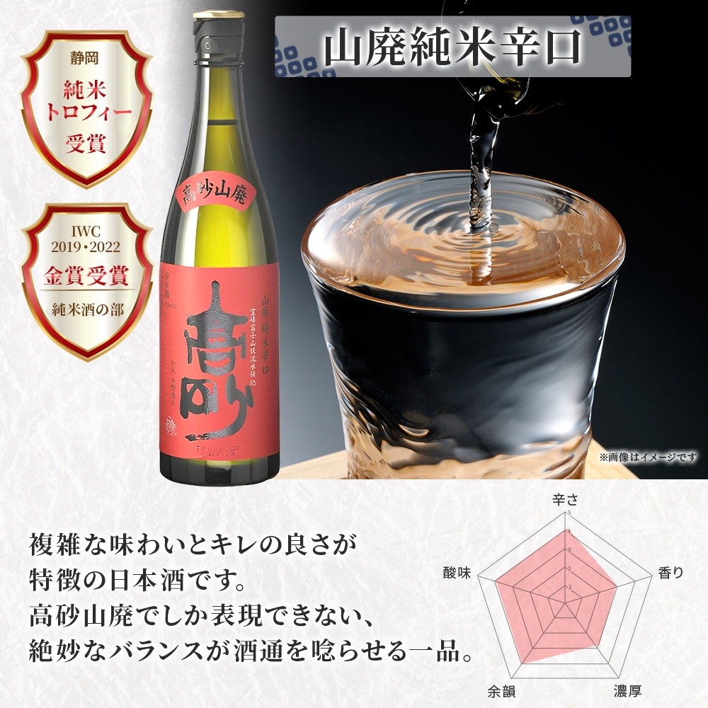 0016-106-03 高砂 IWC受賞酒 山廃 辛口2種セット 720ml×各1本 山廃純米雄町 山廃純米辛口