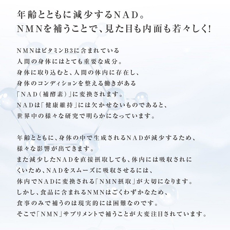 0030-105-01 NMN サプリメント 20000mg 日本製 国内製造 GABA ボタンボウフウ 5-ALA 核酸 ビタミンE ビタミンC クエン酸 鉄 Na 葉酸 daina NMN+ 90粒 30日