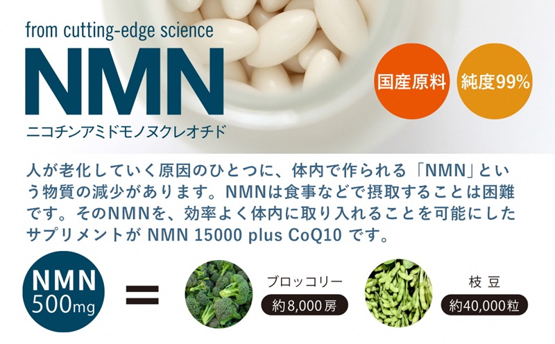 0800-57-01 NMN15000 plus CoQ10 (15,000mgの高配合) ×4箱