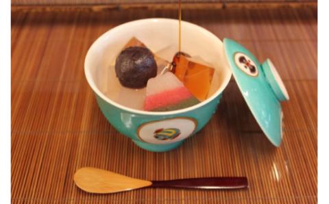 0020-18-04.　華月　和菓子セット２　：富士山羊羹【小倉】・お手造りもなか・特選黒みつ寒天