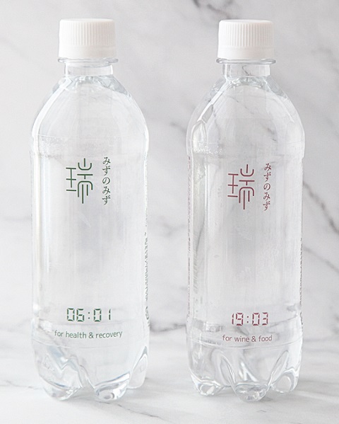 0016-79-01 みずのみず 「19:03 for wine & food」「06:01 for health & recovery」 500ml×各3本 ギフトパッケージ