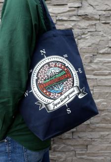 0010-74-02 富士宮市 マンホールトートバッグ ネイビー