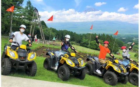 0015-54-01. 朝霧高原　まかいの牧場　入場＆バギー体験チケット